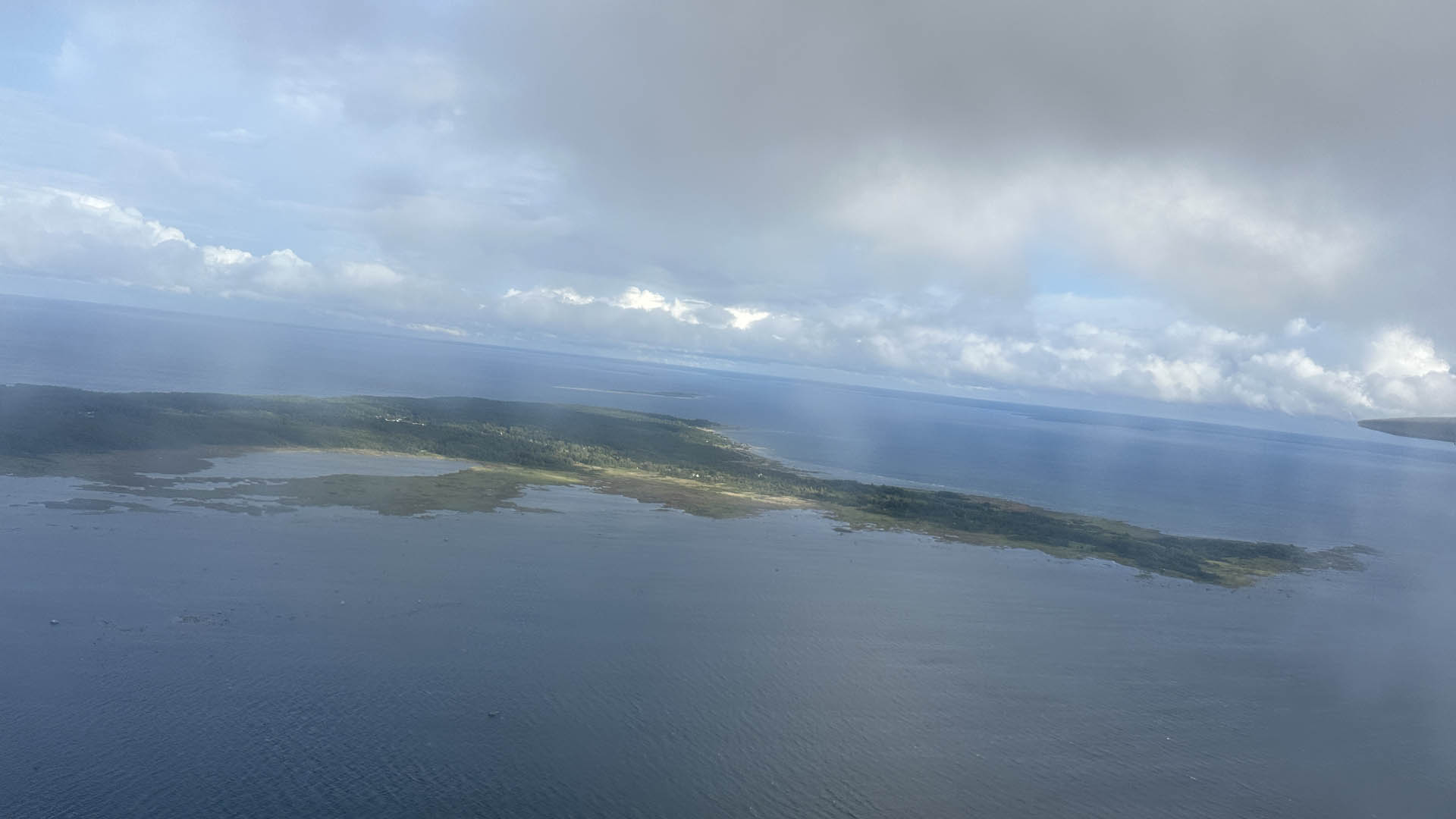 Seaplane over Helsinki waters